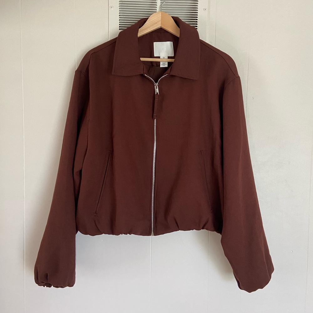 Brown Zip-Front H&M Women's Jacket